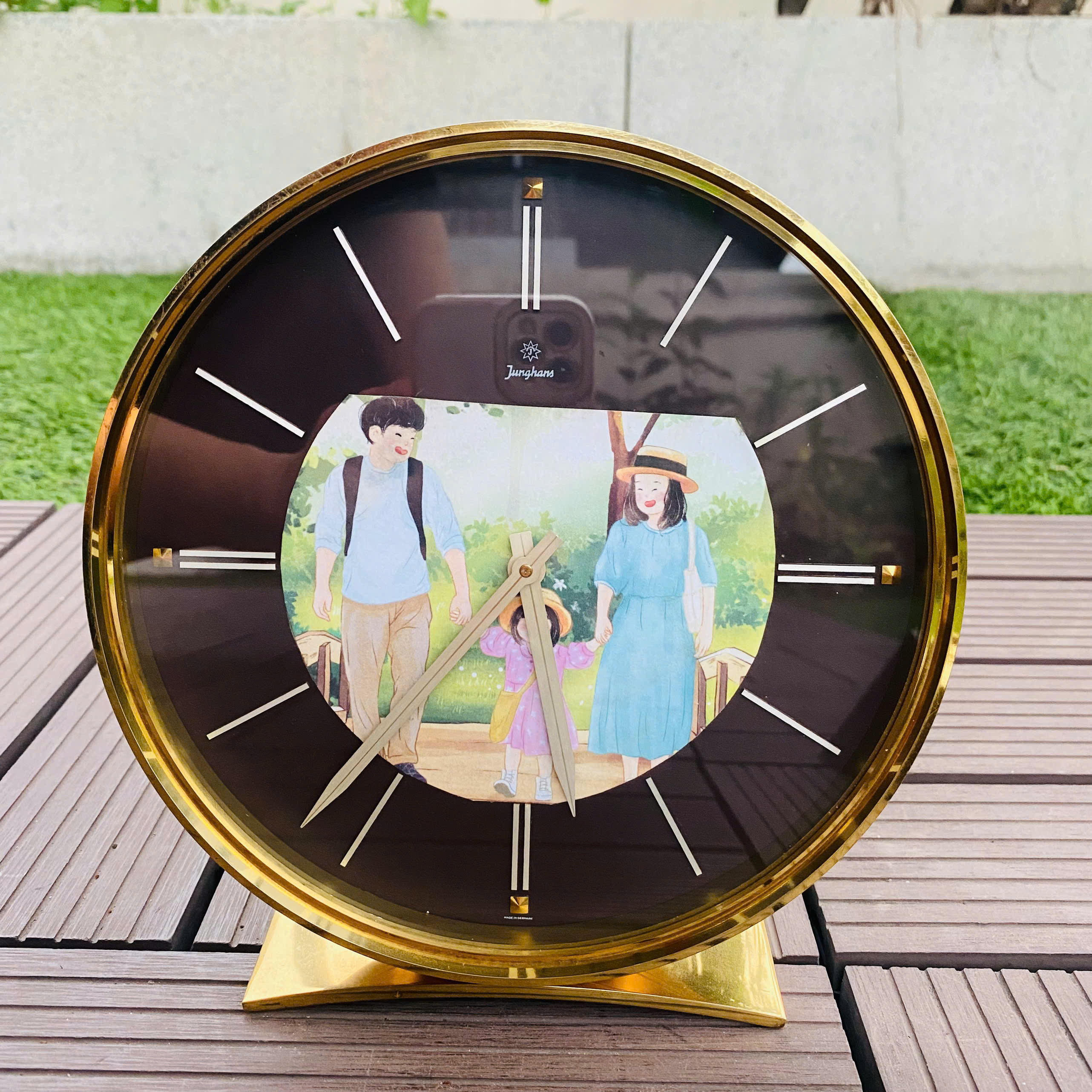 Đồng hồ để bàn Junghans Đức cót tuần