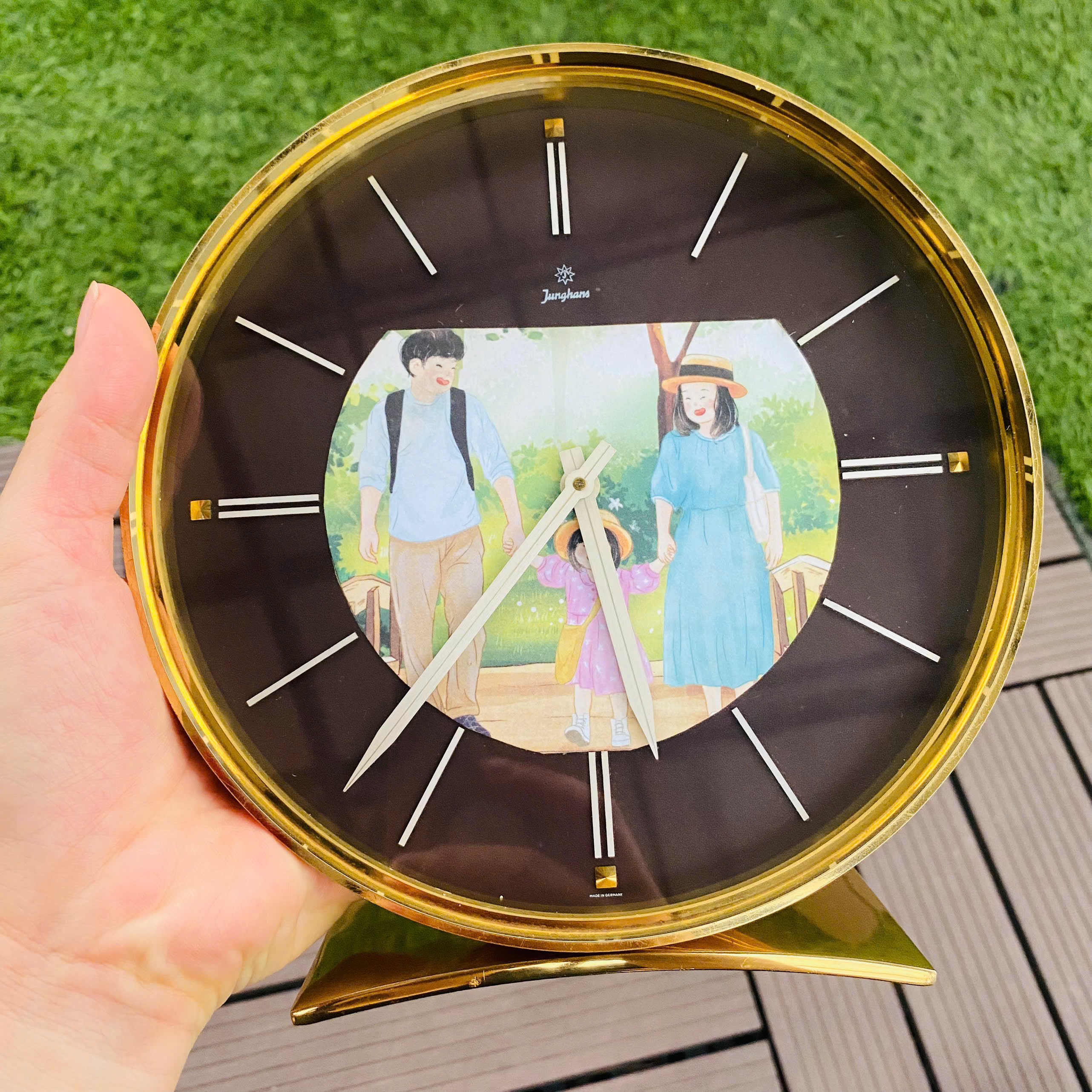 Đồng hồ để bàn Junghans Đức cót tuần