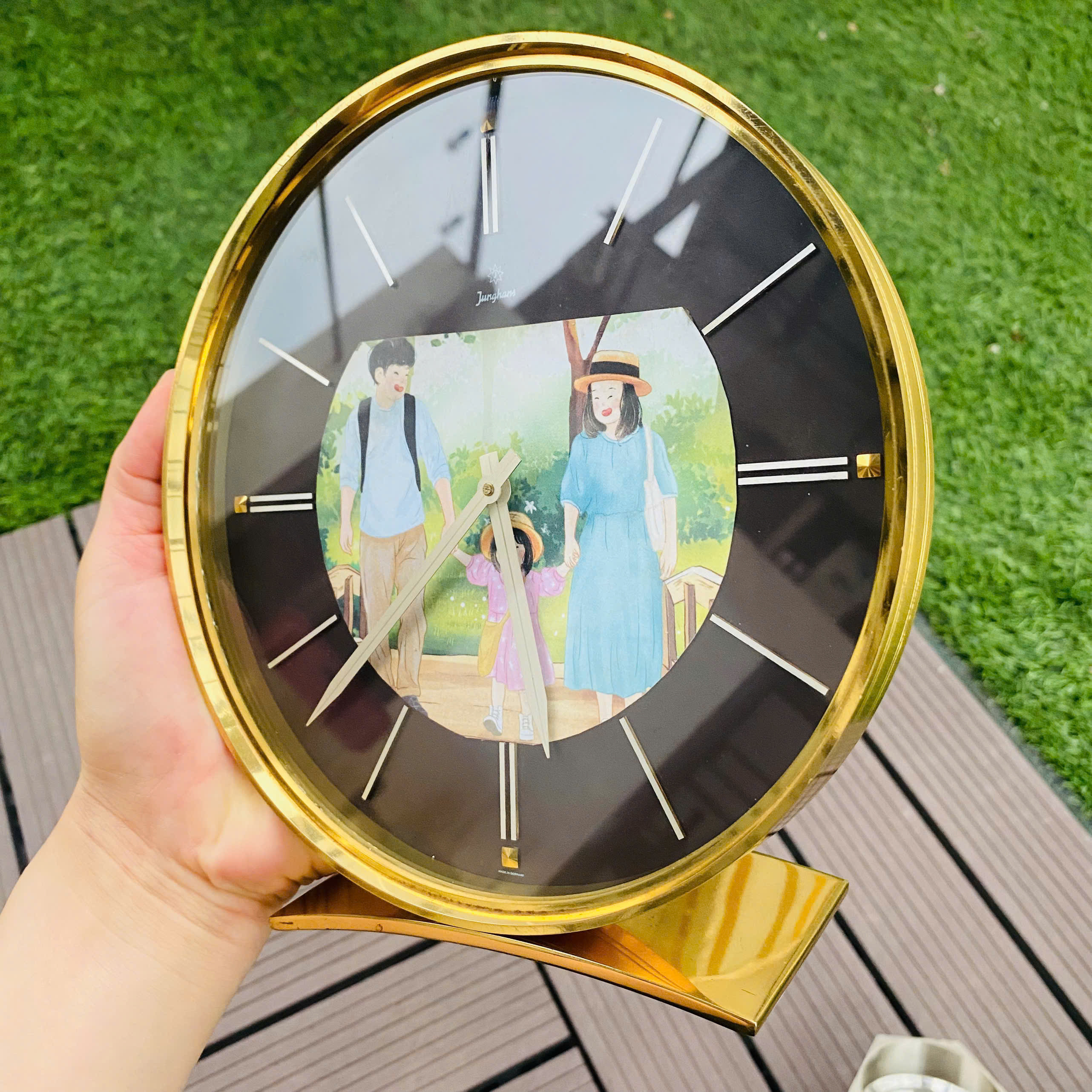 Đồng hồ để bàn Junghans Đức cót tuần
