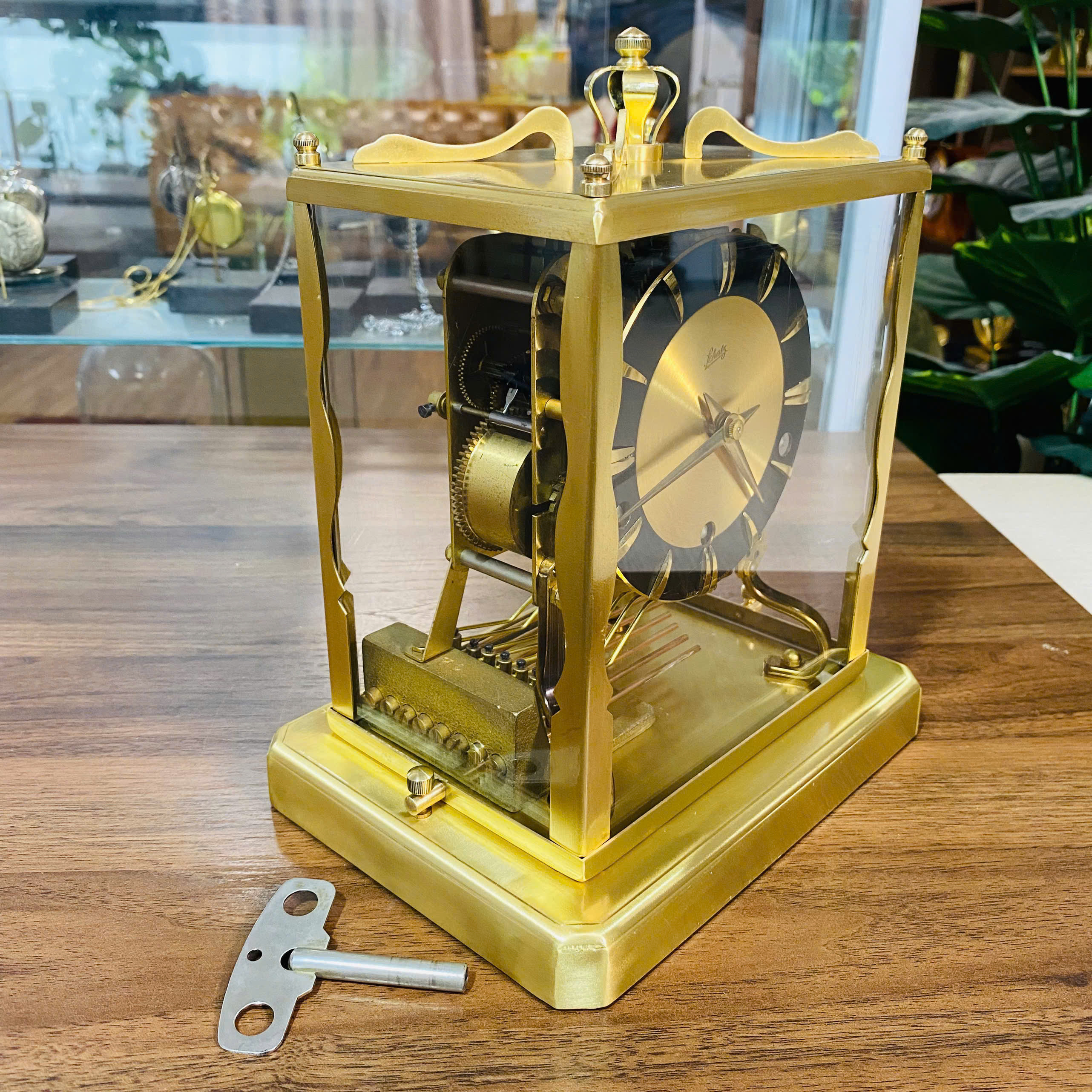 Đồng hồ để bàn Schatz 8 gông 8 búa 3 bản nhạc khó kiếm