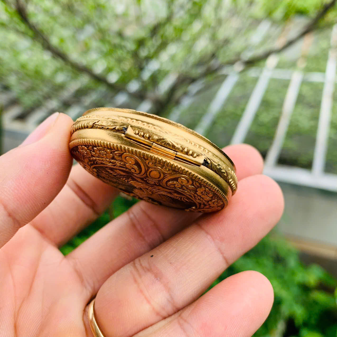 Đồng hồ quýt Colibri máy vàng, kèm tag