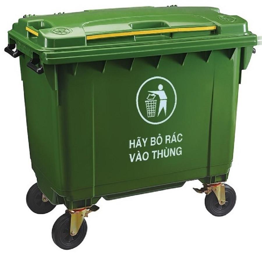 Thùng rác nhựa 660 lít