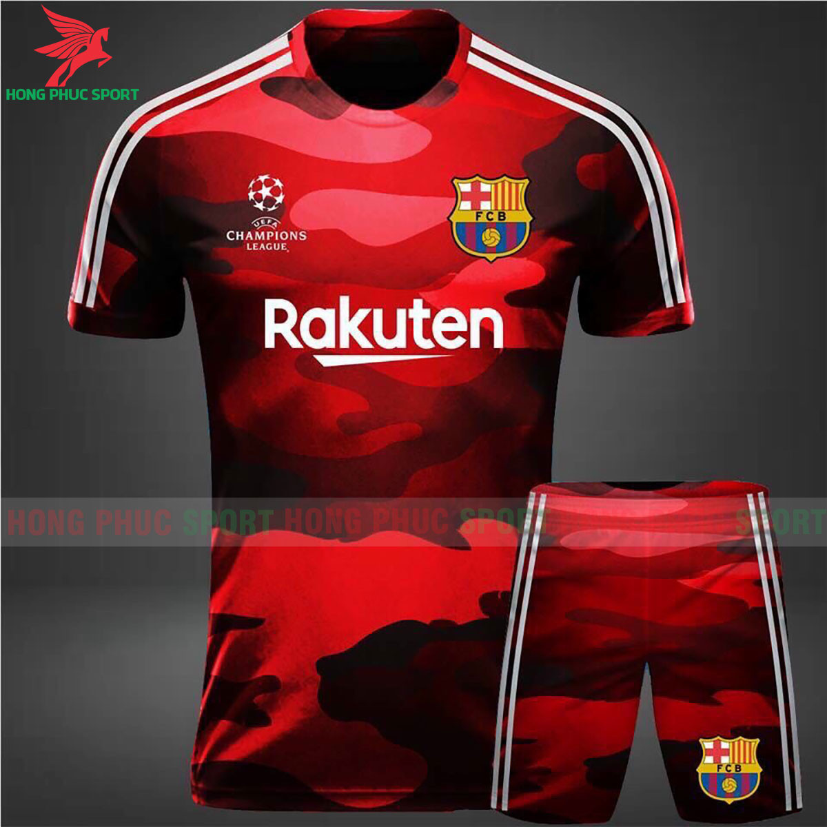 Bộ Quần Áo Đấu Barcelona 2021 2022 Phiên Bản Fan Mẫu 3 - Thun Lạnh Cao Cấp