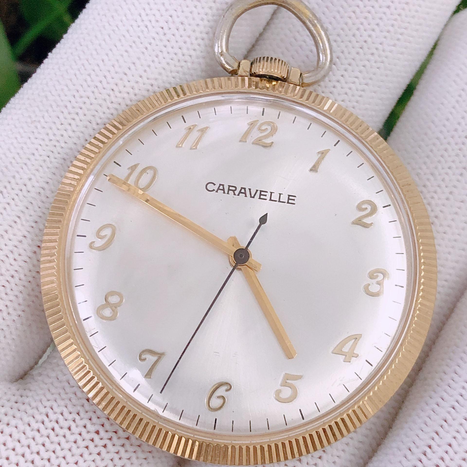 Đồng hồ quả quýt Caravelle kết hợp úp ly cực sang