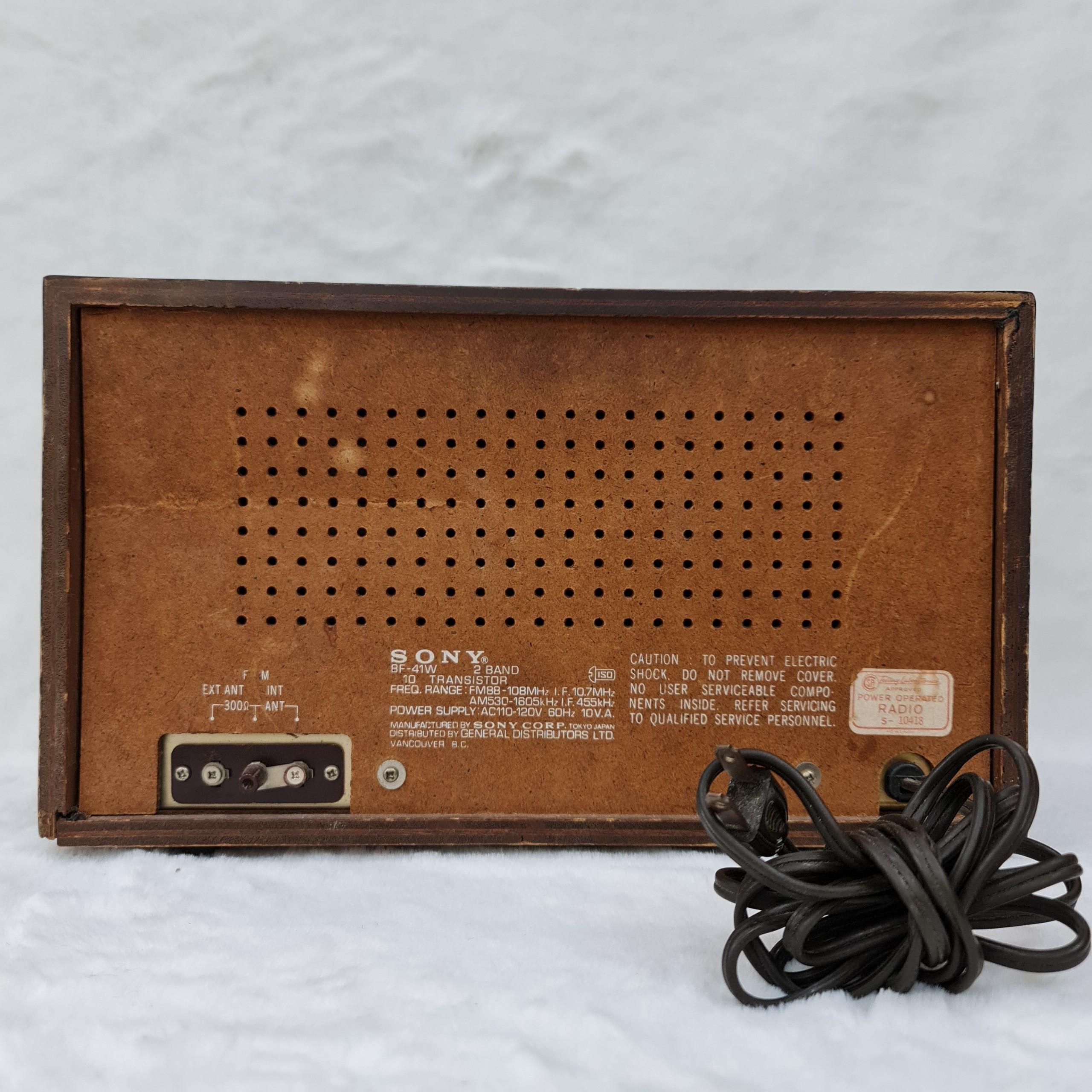 Radio Sony 8F- 41W bắt AM/FM