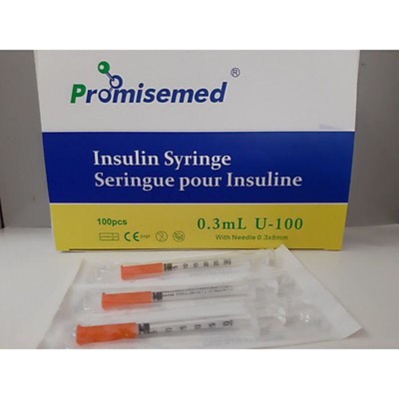 Bơm kim tiêm Insulin Promisemed 0.3ml U100