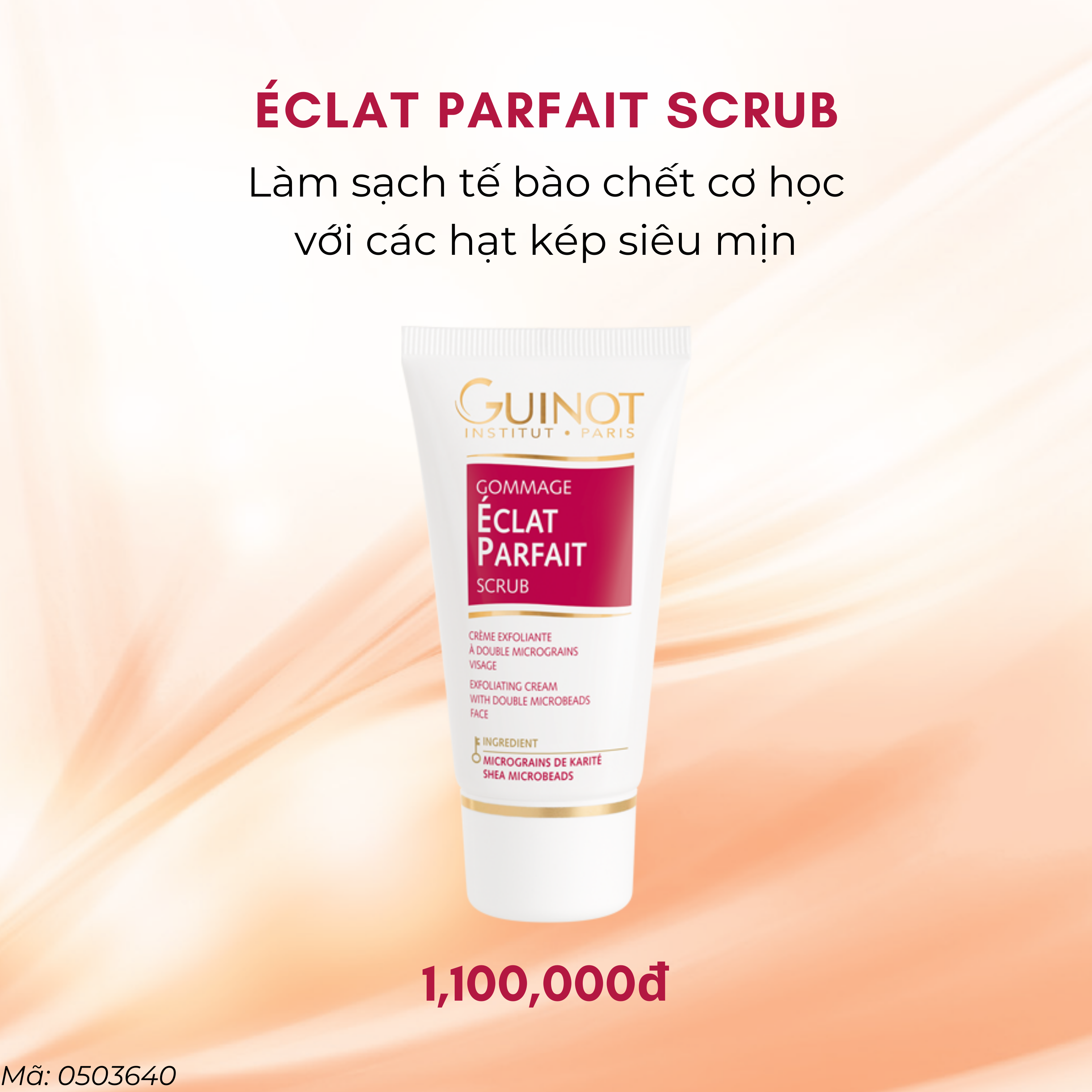 Kem tẩy tế bào chết cơ học với các hạt kép siêu mịn 50ml - Guinot