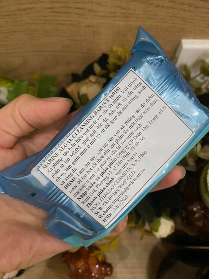 Marine Algae Cleansing bar - Xà phòng tảo biển làm sạch sâu nhờn, mụn
