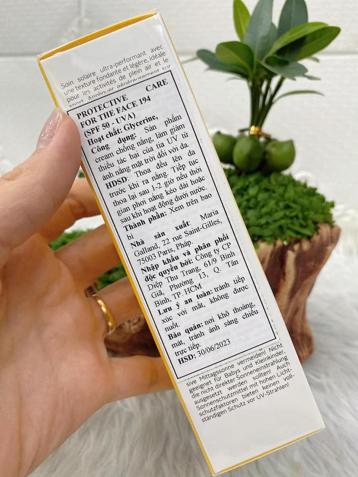 194 Ultra Protective Care For The Face SPF50 - Kem chống nắng chống lão hoá cao cấp