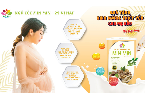 COMBO 2 HỘP NGŨ CỐC CHO BÀ BẦU MIN MIN (hộp 500g)
