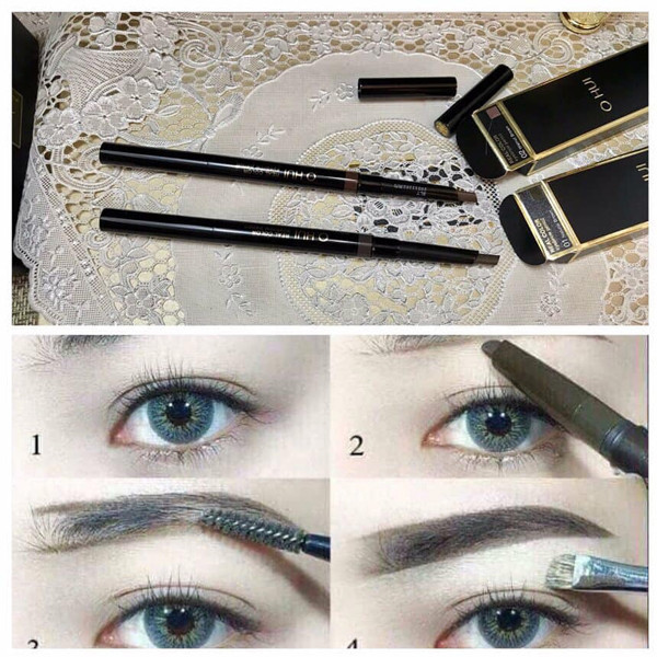 Chì mày Ohui Real Color Eyebrow Pencil 0.25g (2 màu tự nhiên)