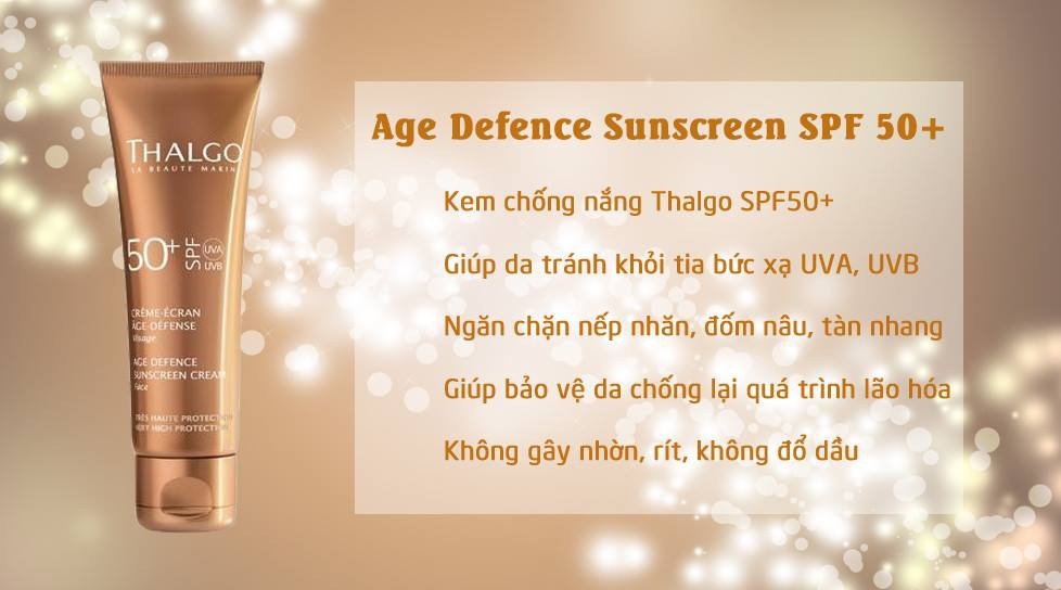 Crème Ecran Age Défense SPF50+ - Kem chống nắng SPF50+ chống tia UVA & UVB