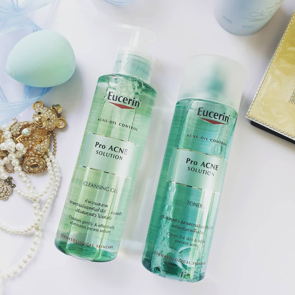 Nước Cân Bằng Eucerin Dành Cho Da Hỗn Hợp, Nhờn Mụn 200ml - Pro ACNE Toner