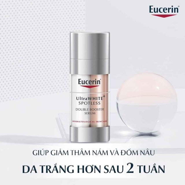 Tinh Chất Eucerin Dưỡng Trắng Sáng Da, Mờ Thâm Nám 30ml - UltraWHITE+ Spotless Double Booster Serum