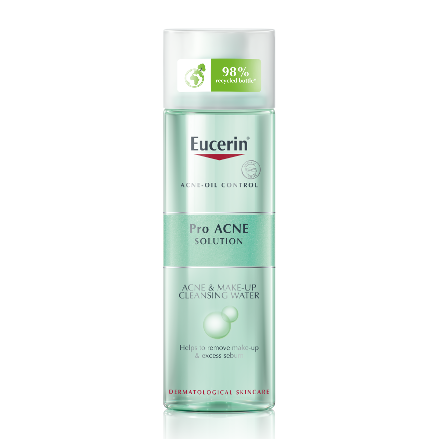 Nước Tẩy Trang Eucerin Dành Cho Da Hỗn Hợp, Da Dầu Nhờn Mụn 200ml - Pro ACNE Solution Acne & Make Up Cleansing Water