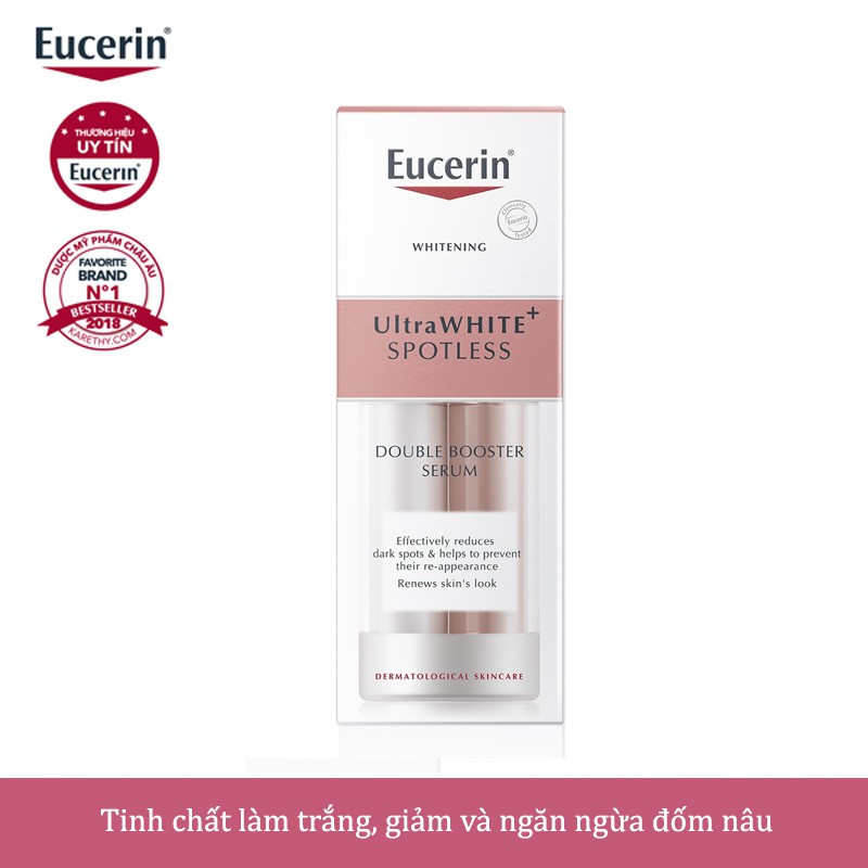 Tinh Chất Eucerin Dưỡng Trắng Sáng Da, Mờ Thâm Nám 30ml - UltraWHITE+ Spotless Double Booster Serum