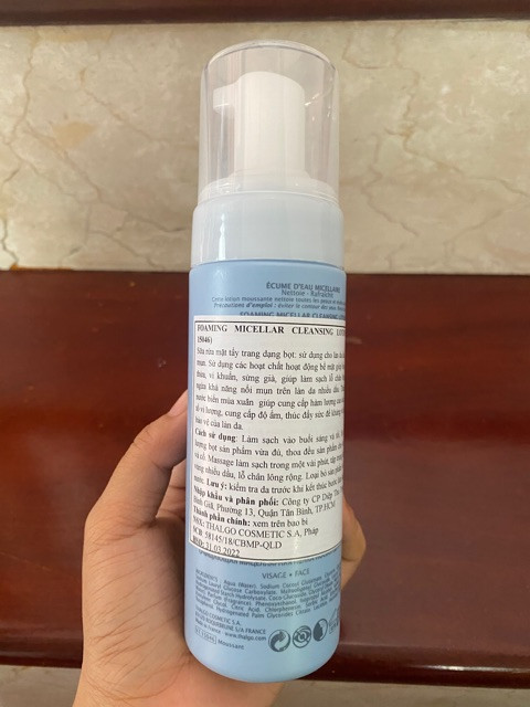 Foaming Micellar Cleansing Lotion - Sữa rửa mặt và tẩy trang tạo bọt dành cho da thường và da hỗn hợp