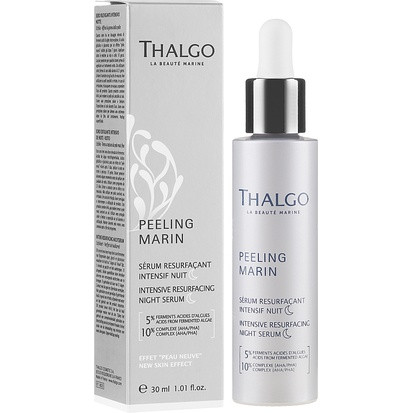 [Đại lí] Serum tái tạo và kích thích trẻ hóa da với AHA/PHA từ Tảo THALGO 30ml - Intensive Resurfacing Night Serum
