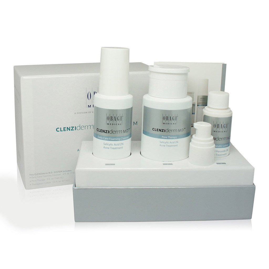 Bộ 3 sản phẩm trị mụn nhanh chóng OBAGI CLENZIDERM