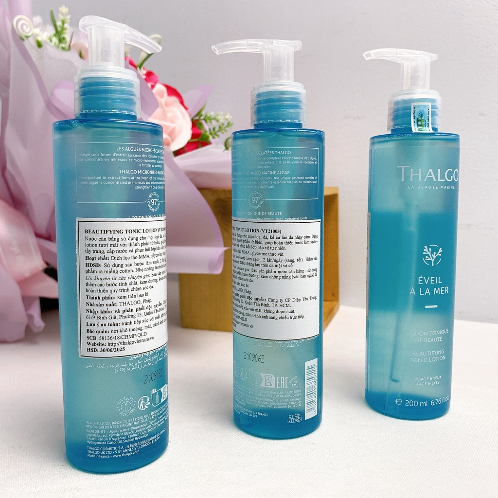 [ĐẠI LÍ] Nước hoa hồng cho mọi loại da THALGO 200ml - Beautifing Tonic Lotion