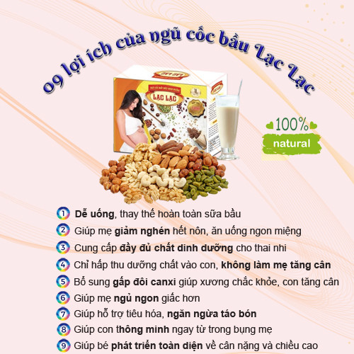 NGŨ CỐC BẦU SIÊU DINH DƯỠNG LẠC LẠC (600g/30 gói)
