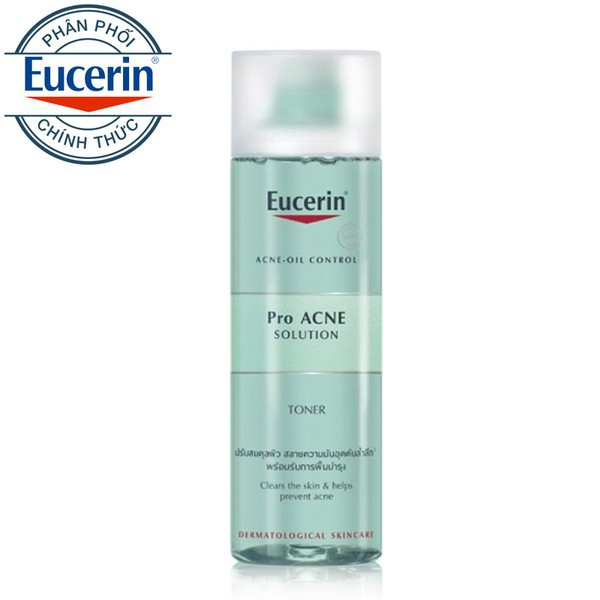 Nước Cân Bằng Eucerin Dành Cho Da Hỗn Hợp, Nhờn Mụn 200ml - Pro ACNE Toner