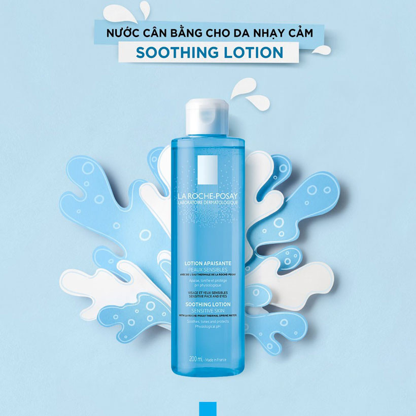 [Đại lí] Nước Cân Bằng La Roche-Posay Cho Da Thường, Nhạy Cảm 200ml - Soothing Lotion Sensitive Skin