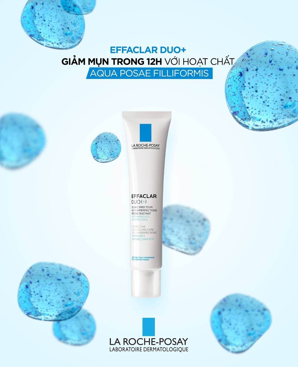 Kem Dưỡng La Roche-Posay Giảm Mụn, Ngừa Vết Thâm 40ml - Effaclar Duo Plus (Không Màu)