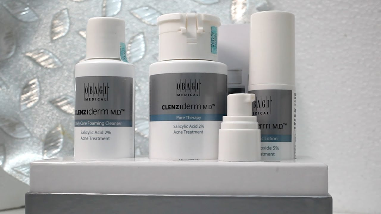 Bộ 3 sản phẩm trị mụn nhanh chóng OBAGI CLENZIDERM