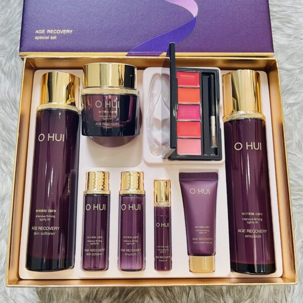 Bộ Dưỡng Chống Lão Hóa OHUI Age Recovery Special Set 8sp - Giảm Nếp Nhăn, Tăng Sinh Collagen, Trẻ Hóa Da