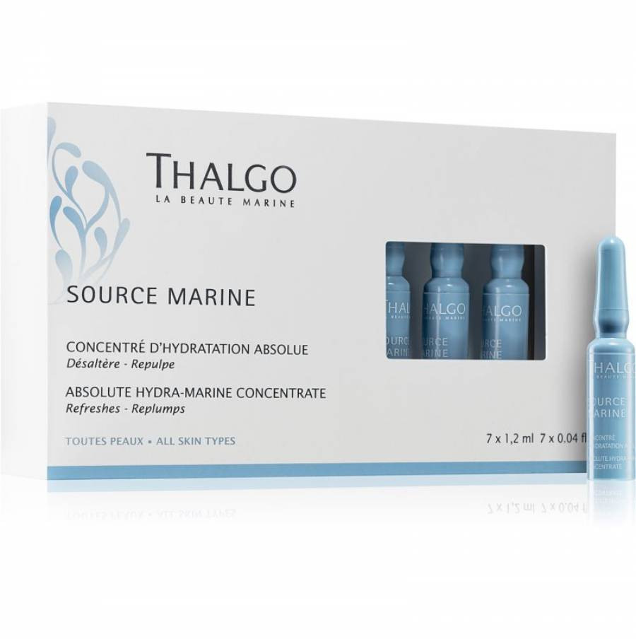 Thalgo Absolute Hydra-Marine Concentrate - Tinh chất dưỡng ẩm phục hồi nét rạng rỡ cho làn da