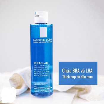 Nước Cân Bằng La Roche-Posay Giàu Khoáng Cho Da Dầu 200ml Effaclar Astringent Lotion