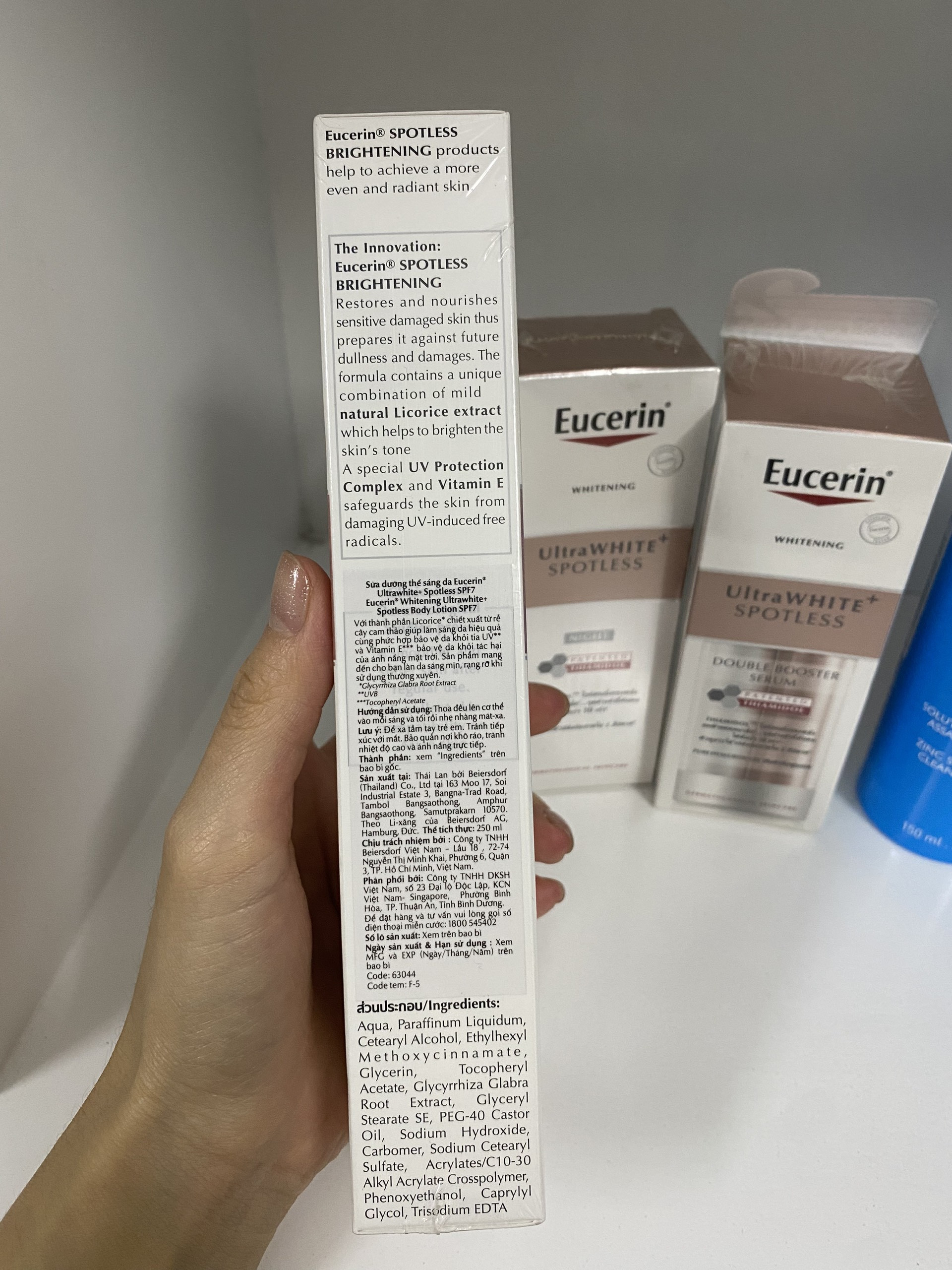 SỮA DƯỠNG THỂ TRẮNG SÁNG DA EUCERIN SPF7