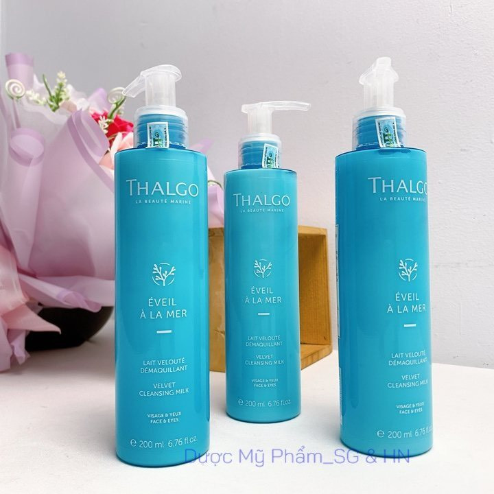 [Đại lí] Sữa rửa mặt, tẩy trang Thalgo 200ml/500ml - Velvet Cleansing Milk