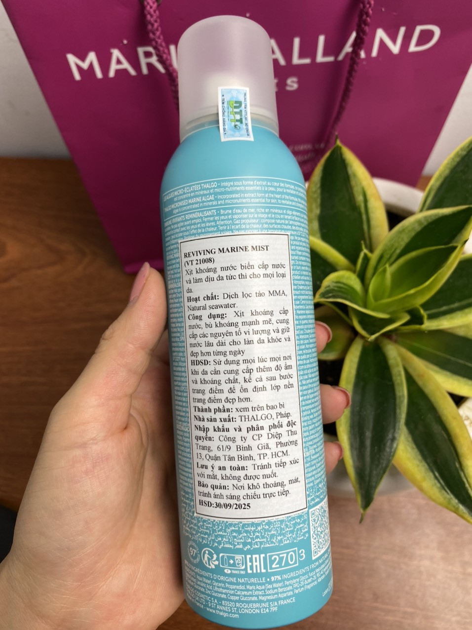 [Đại lí] - Xịt khoáng nước biển Thalgo - Reviving Marine Mist 150ml