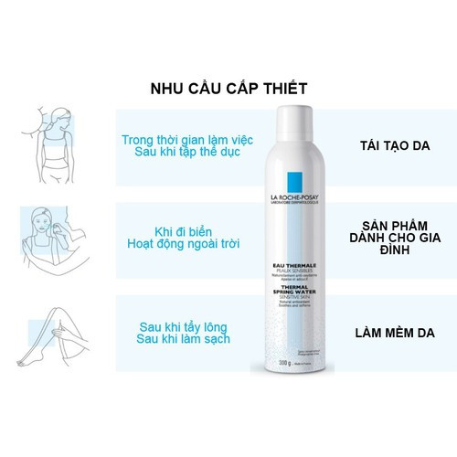 Xịt Khoáng La Roche-Posay Làm Dịu Và Bảo Vệ Da 300ml - Thermal Spring Water Sensitive Skin