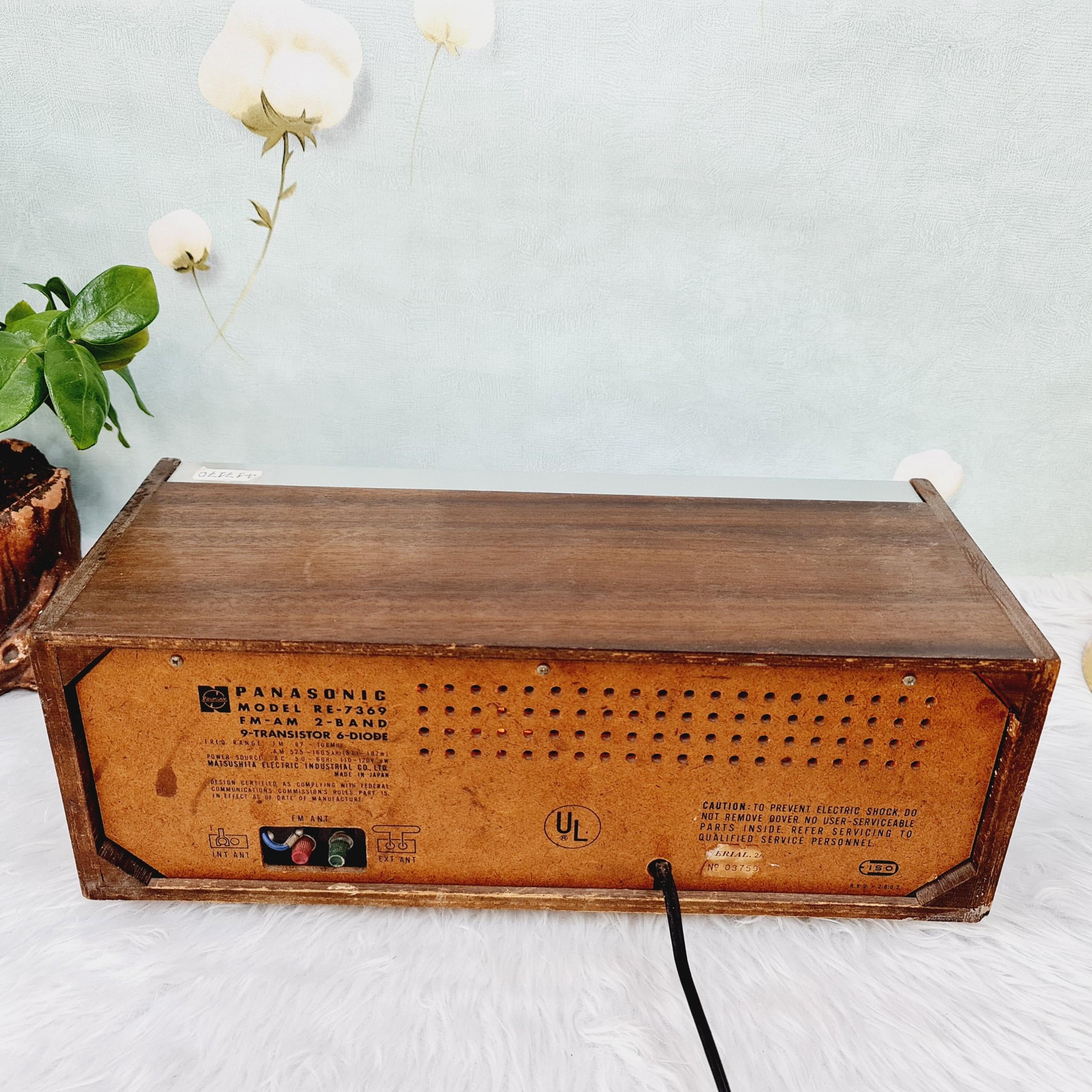 Radio Panasonic Model Re - 7369 bắt AM/FM