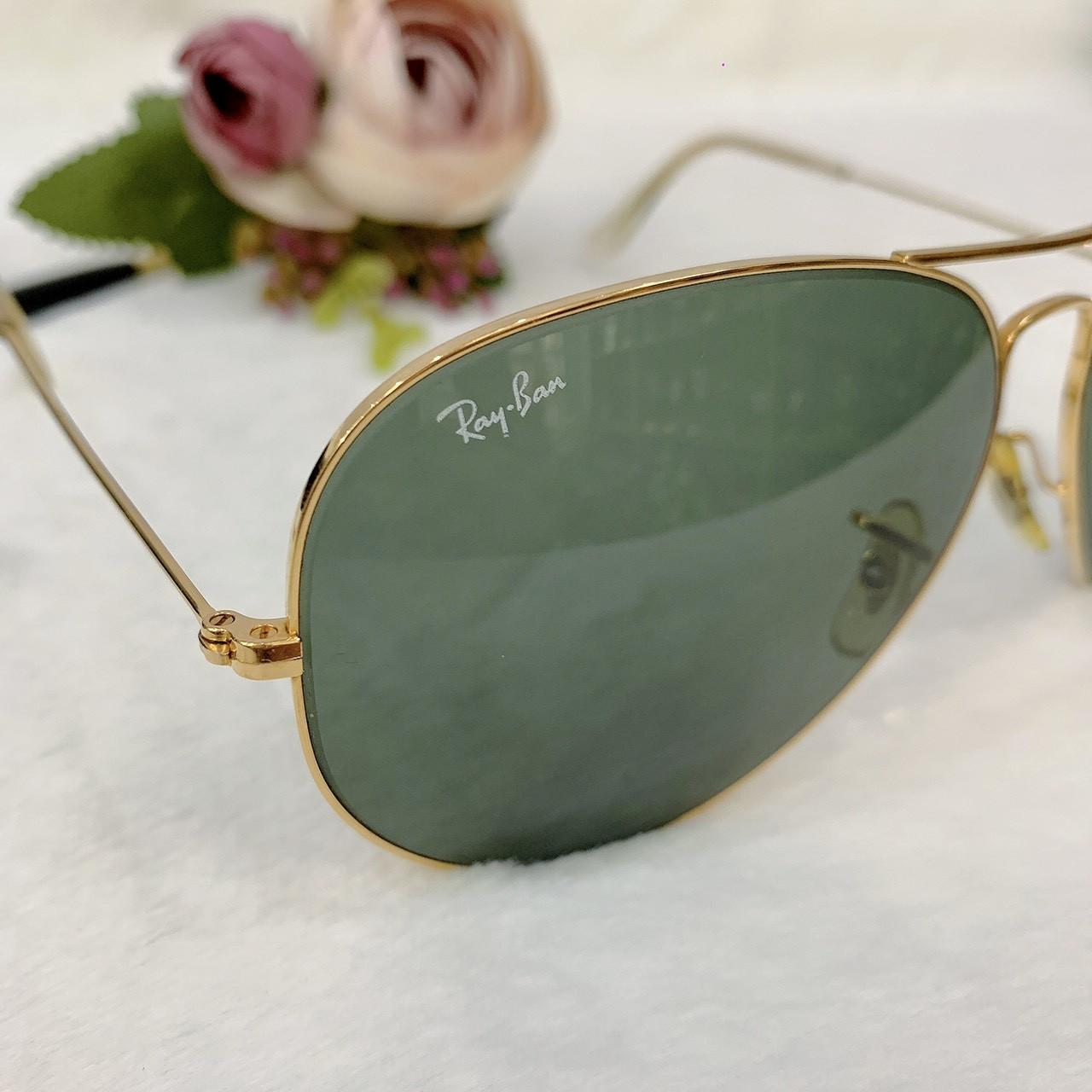 Kính râm Rayban gọng vàng  “Full Hộp”