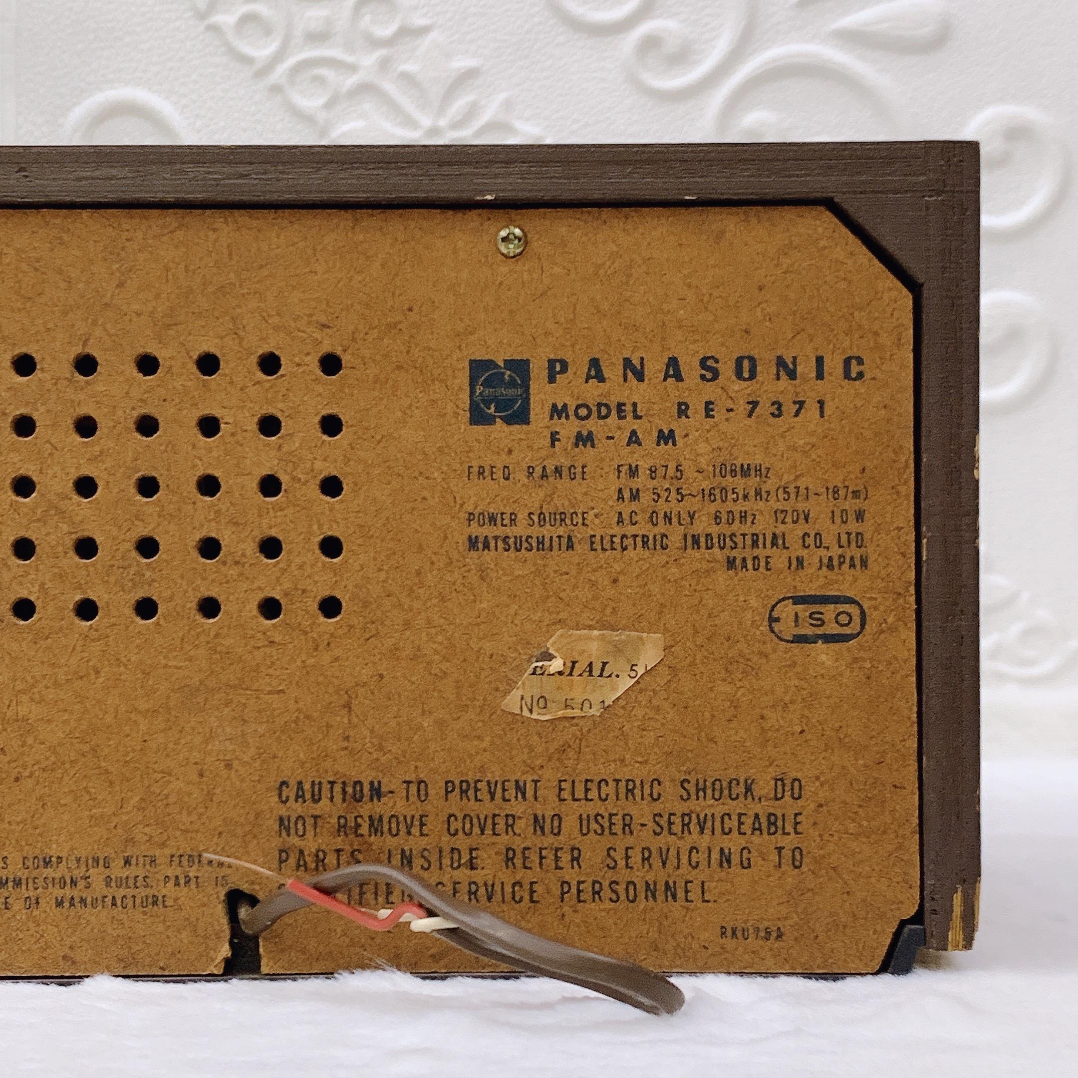 Radio Panasonic RE-7371 AM/FM