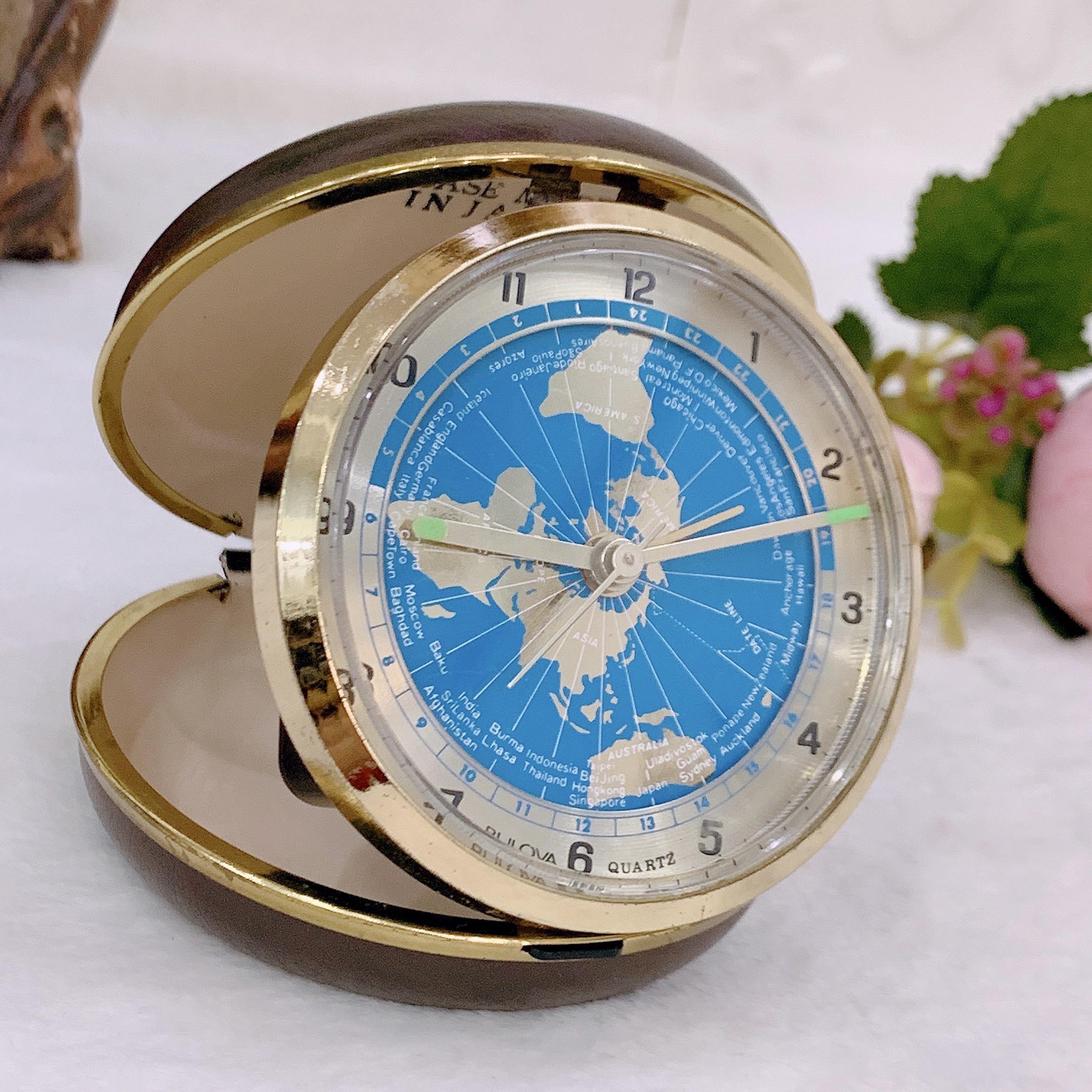 Đồng hồ để bàn Bulova Quartz vintage