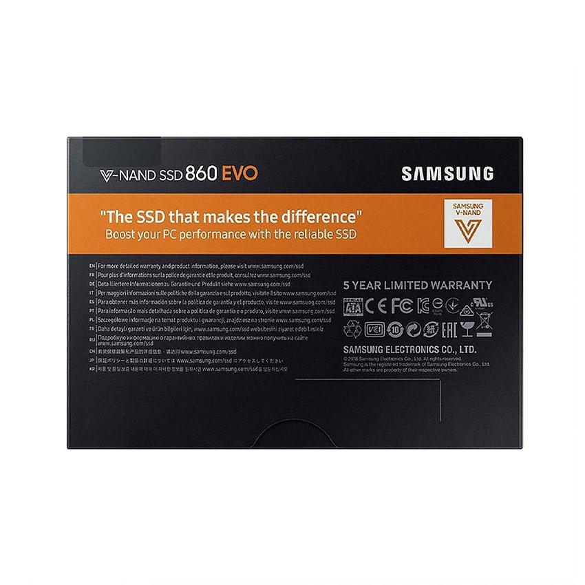 Ổ cứng SSD Samsung 860 EVO 500GB 2.5 inch SATA3 (Đọc 550MB/s - Ghi 520MB/s)