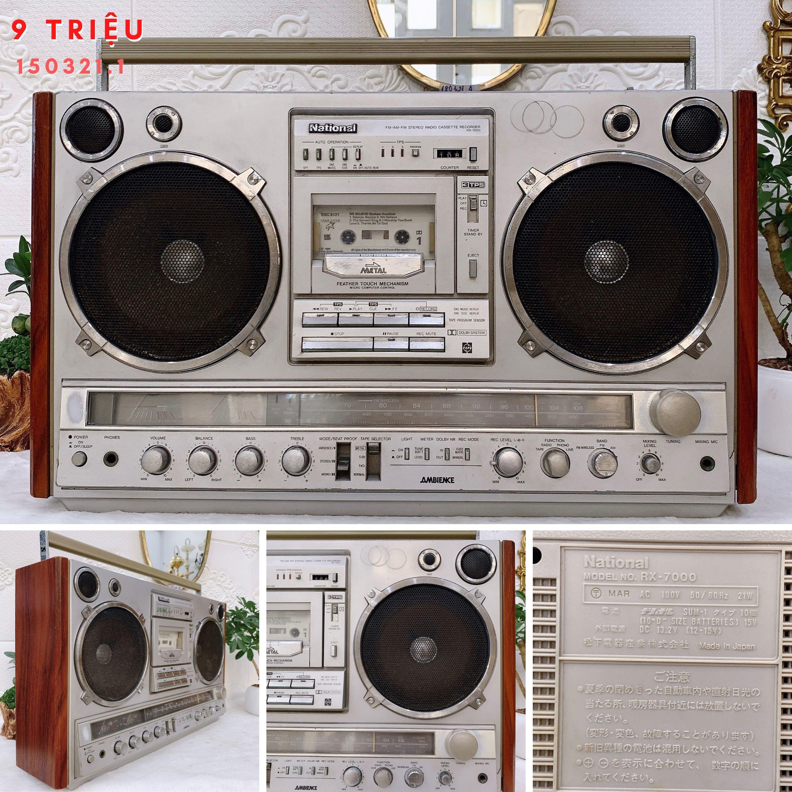 Radio - máy cassette cổ National RX – 7000