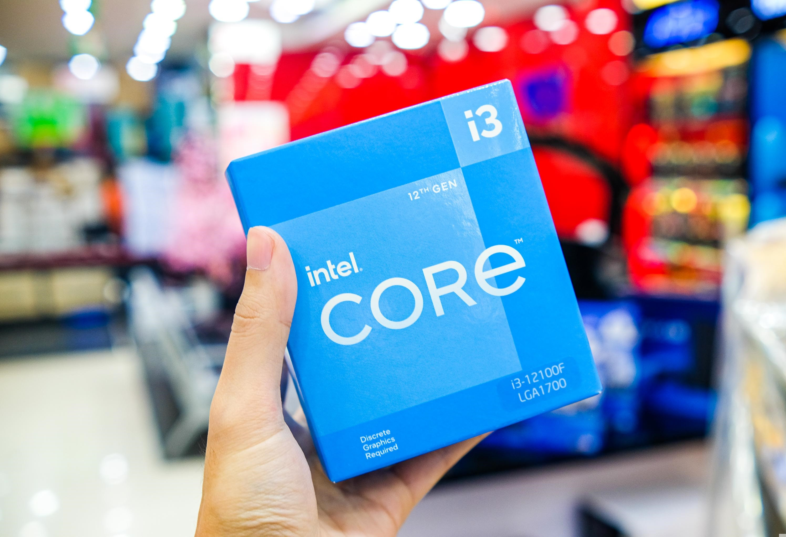CPU Intel Core i3-12100F (3.3GHz turbo up to 4.3GHz, 4 nhân 8 luồng)- Socket1700 - Box hãng