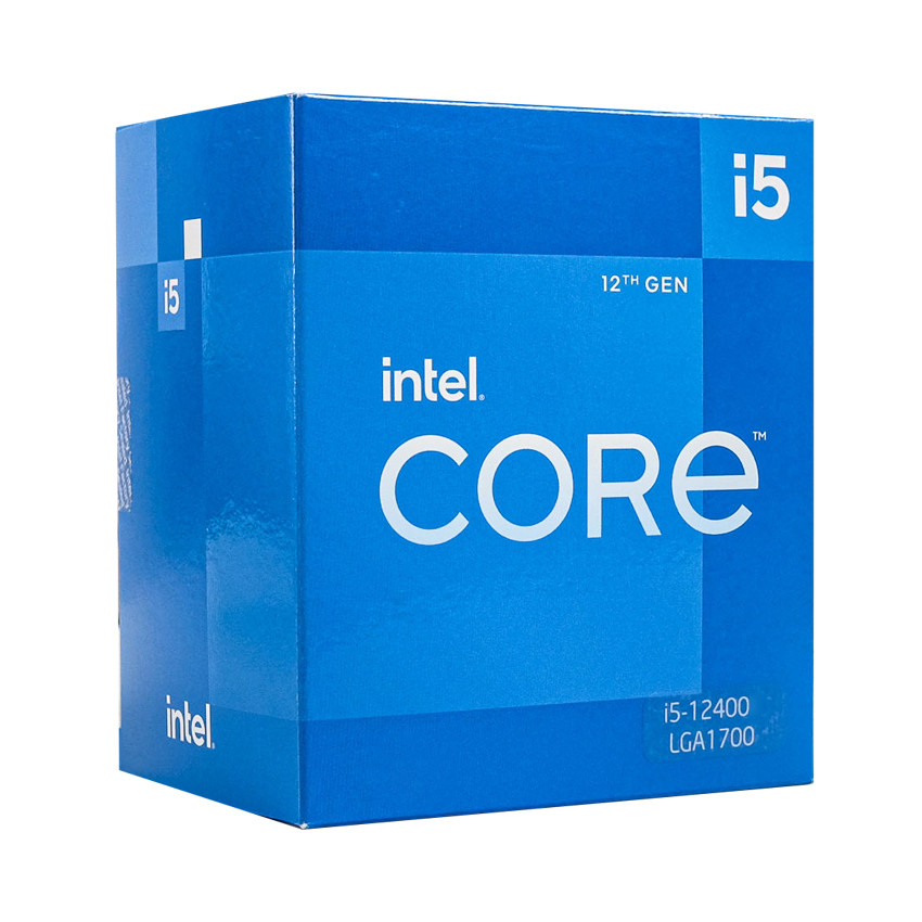 CPU Intel Core i5-12400F (Upto 4.4Ghz, 6 nhân 12 luồng, 18MB Cache, 65W) - Box NK
