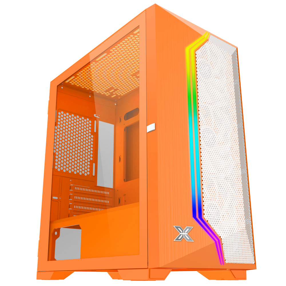 Vỏ Case XIGMATEK GEMINI II Kèm 3Fan RGB - Orange
