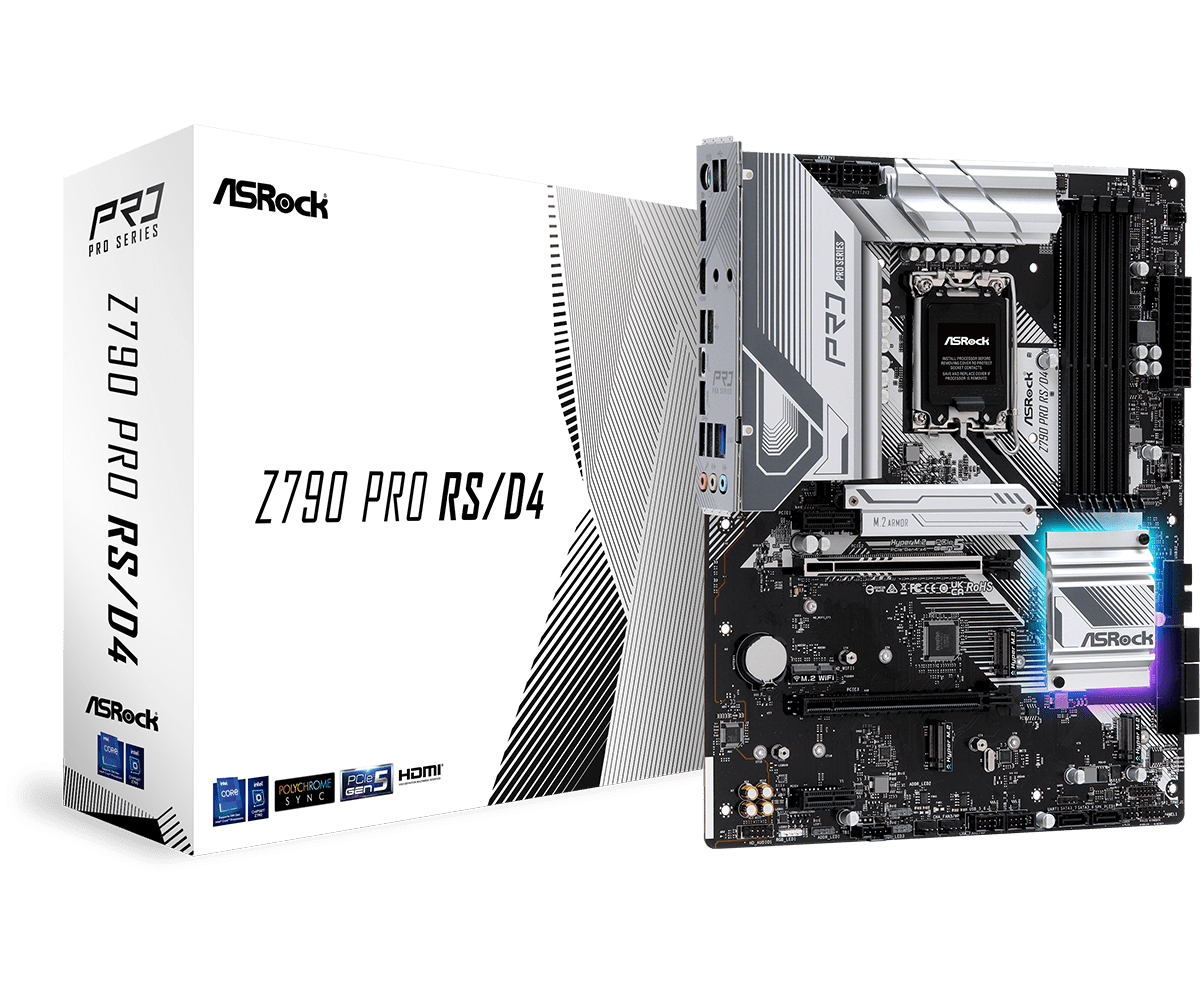 Mainboard Asrock Z790 Pro RS/D4 DDR4 Socket1700