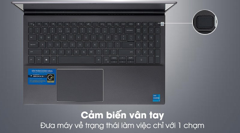 Laptop Dell Vostro 5502 70231340 (I5 1135G7 / 8Gb/SSD 256Gb/ 15.6" FHD/VGA on/ Win10/ Gray/vỏ nhôm )