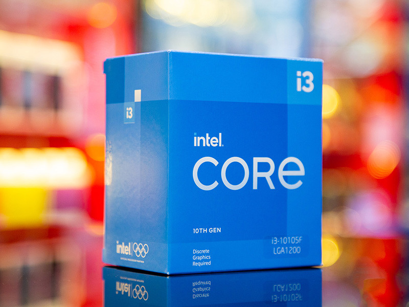 CPU Intel Core i3-10105F (3.7GHz turbo up to 4.4Ghz, 4 nhân 8 luồng, 6MB Cache, 65W) - Socket Intel LGA 1200 - MBC