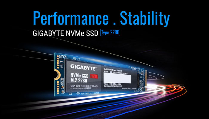 Ổ cứng SSD Gigabyte 128GB M.2 2280 PCIe NVMe Gen 3x4 (Đoc 1550MB/s, Ghi 550MB/s)
