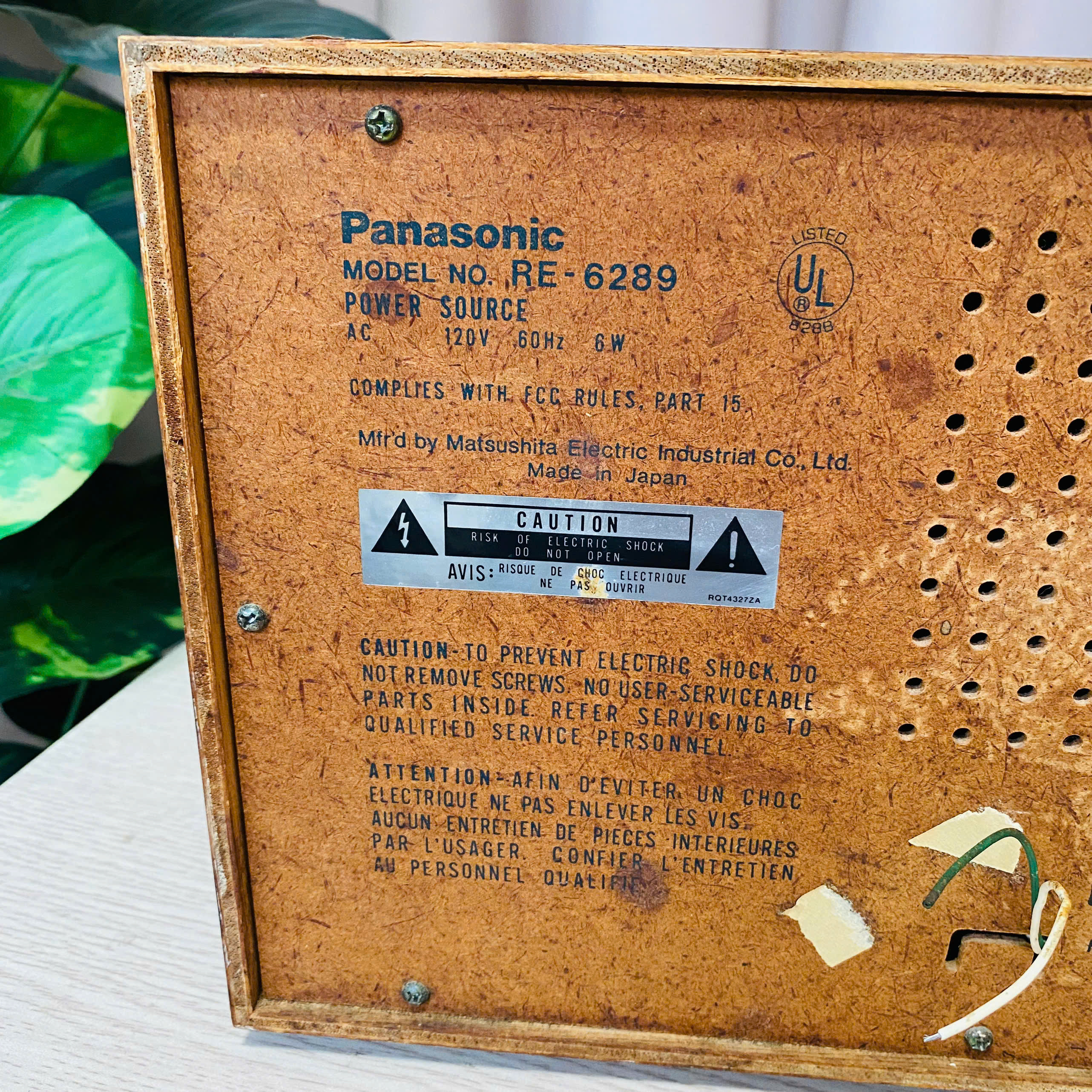 Radio Panasonic Model RE - 6289 thập niên 70